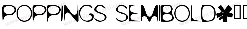 poppings semibold字体转换